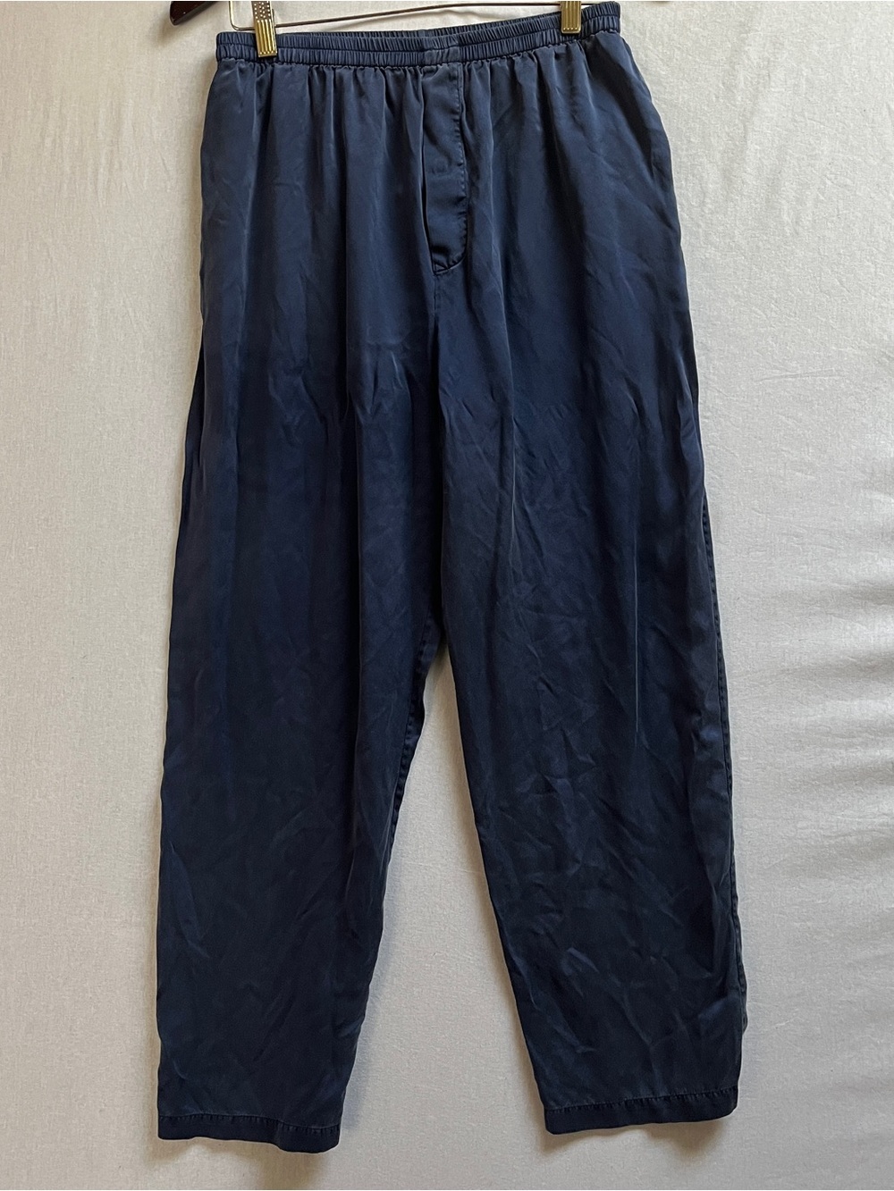 NK Pour L'Homme Pure Silk Elastic Waist Casual Lounge Trousers Sz M